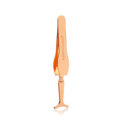 Almost Famous Magnetic Eyelash Applicator Tweezers | Rose Gold | False Lash Tool