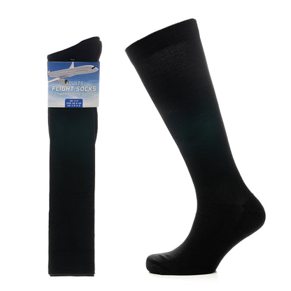 Sock Stack Travel Compression Socks | 2 Pairs | Unisex Knee-High | Breathable | Black