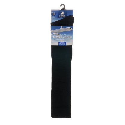 Sock Stack Travel Compression Socks | 2 Pairs | Unisex Knee-High | Breathable | Black
