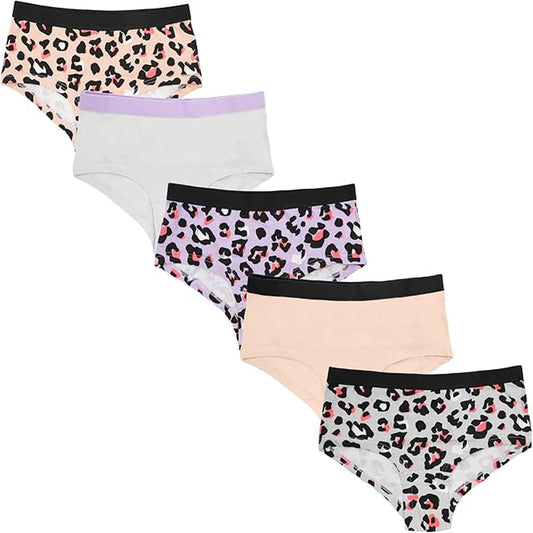 Daisy Dreamer Girls' Cotton Underwear Briefs | Pack of 5 | Soft & Comfortable | Ages 2-13