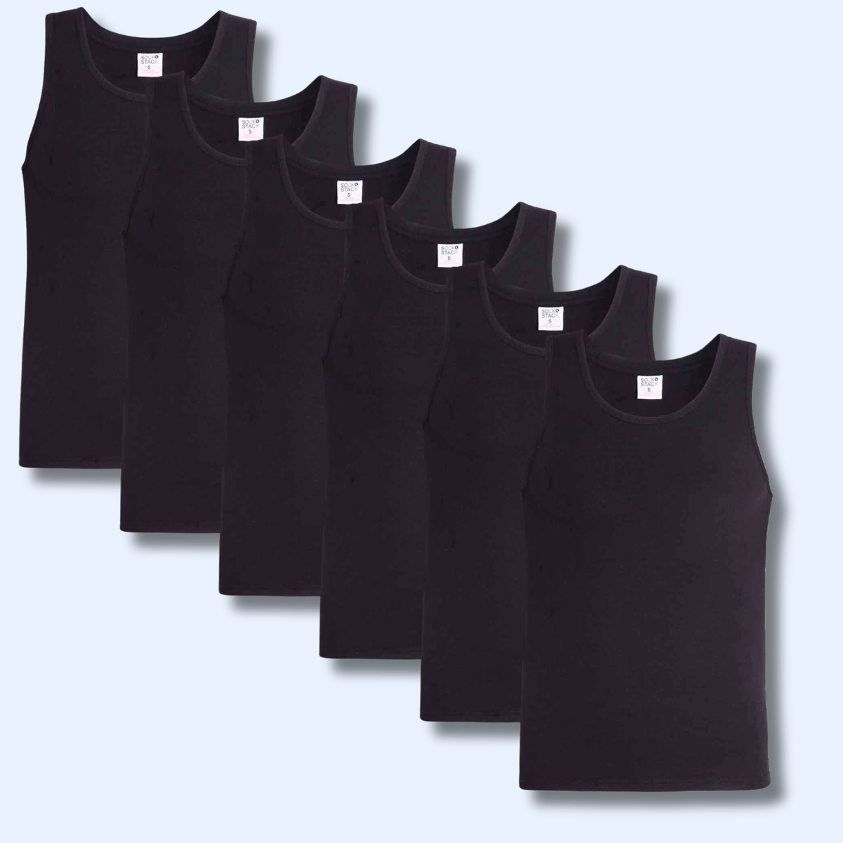Men's Cotton Blend Gym Muscle Vests – Pack of 6 | Lightweight & Breathable