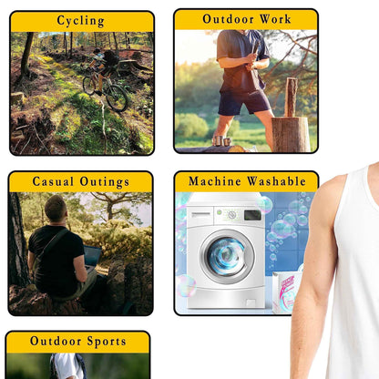 Men's Cotton Blend Gym Muscle Vests – Pack of 6 | Lightweight & Breathable