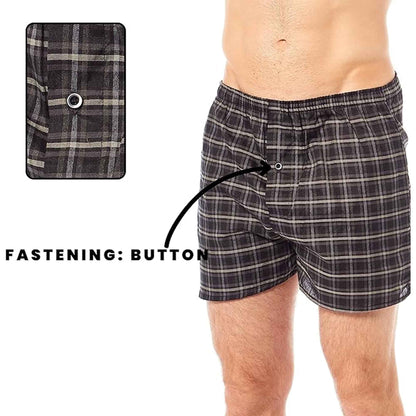 Sock Stack Men's Loose Fit Boxer Shorts | Pack of 6 | Soft Cotton Blend | S-2XL